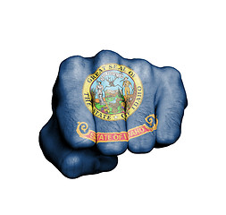 Image showing United states, fist with the flag of a state