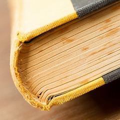 Image showing Close-up of an old book