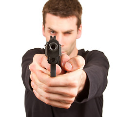Image showing Man with a gun 