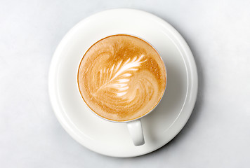 Image showing professional barista coffee cup