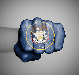 Image showing United states, fist with the flag of Utah