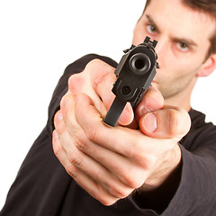 Image showing Man with a gun 