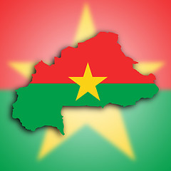 Image showing Map of Burkina Faso