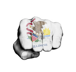 Image showing United states, fist with the flag of a state