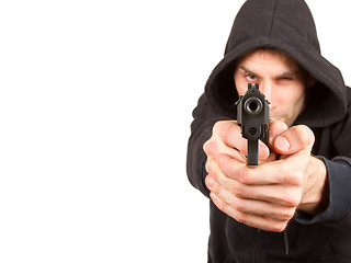 Image showing Man with a gun 