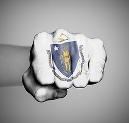 Image showing United states, fist with the flag of a state