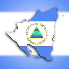 Image showing Map of Nicaragua