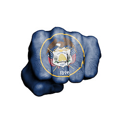 Image showing United states, fist with the flag of Utah