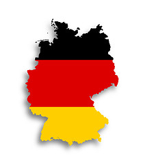 Image showing Map of the Federal Republic of Germany