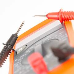 Image showing Digital multimeter isolated