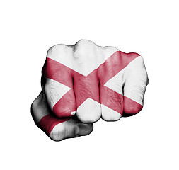 Image showing United states, fist with the flag of a state