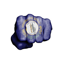 Image showing United states, fist with the flag of a state