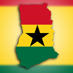 Image showing Map of Ghana