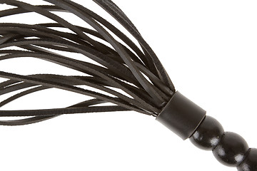 Image showing Leather whip isolated 