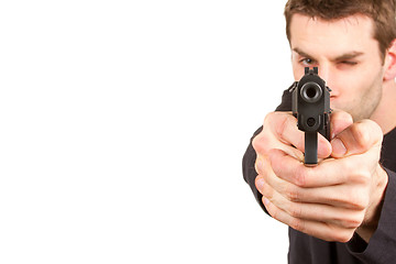 Image showing Man with a gun 