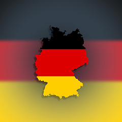 Image showing Map of the Federal Republic of Germany