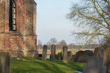 Image showing Cemetary at an old dutch Church