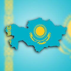 Image showing Map of Kazakhstan