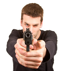 Image showing Man with a gun 