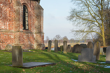 Image showing Cemetary at an old dutch Church