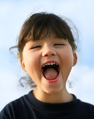 Image showing Happy little girl