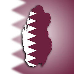 Image showing Map of Qatar