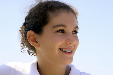 Image showing Happy teenage girl