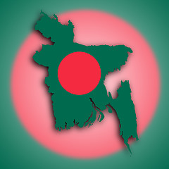 Image showing Map of Bangladesh