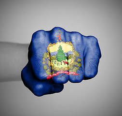 Image showing United states, fist with the flag of Vermont