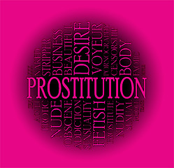 Image showing Prostitution cloud concept