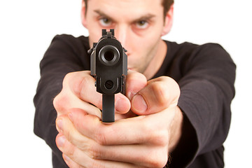 Image showing Man with a gun 