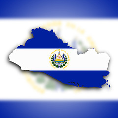 Image showing Map of El Salvador