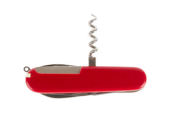 Image showing Swiss army knife, corkscrew