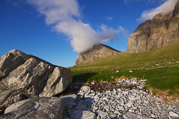 Image showing Cliffs on Lofoten