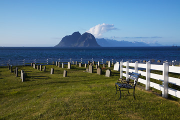 Image showing Scenic graveyard
