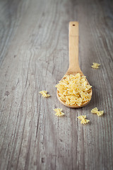 Image showing Butterfly shaped pasta