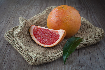 Image showing Pink grapefruit