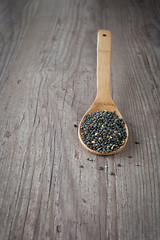 Image showing Black lentils