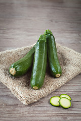 Image showing Green zucchini