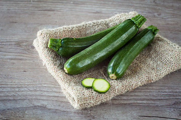 Image showing Green zucchini