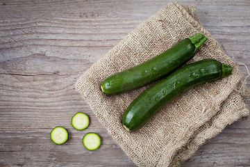 Image showing Green zucchini