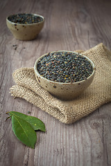 Image showing Black lentils