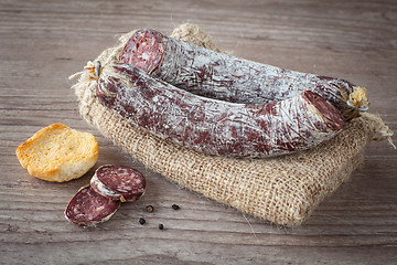 Image showing Donkey salami