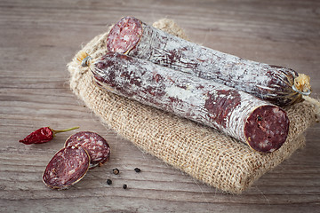 Image showing Donkey salami