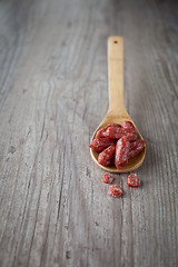 Image showing Small salami