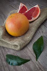 Image showing Pink grapefruit