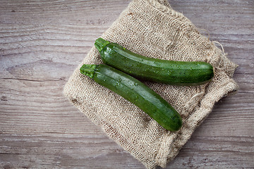 Image showing Green zucchini