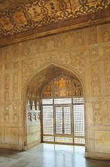 Image showing interior of palace in red Fort in Agra