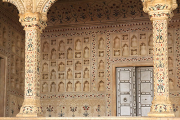 Image showing place of Raja in red Agra Fort
