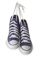 Image showing Blue sport shoes